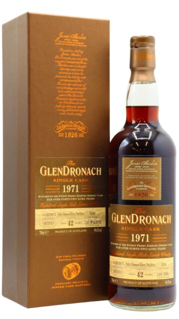 Glendronach - Batch 8 Single Pedro Ximenez Sherry Cask #1246 1971 42 year old Whisky