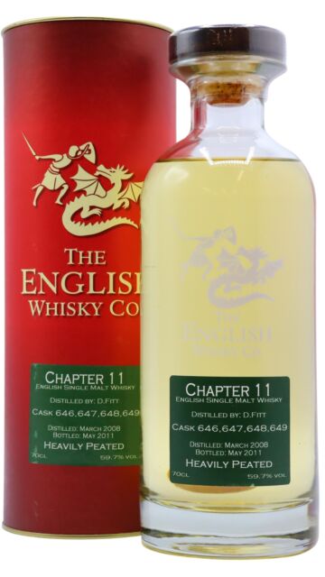 The English - Chapter 11 Heavily Peated Single Malt 2008 3 year old Whisky