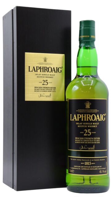 Laphroaig - Cask Strength 2014 Edition Islay Single Malt Scotch 25 year old Whisky