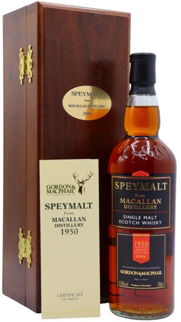 The Macallan - Speymalt Single Malt Scotch 1950 55 year old Whisky