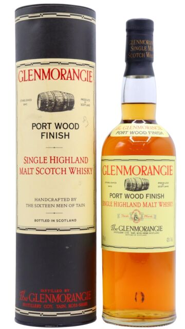 Glenmorangie - Port Wood Finish Single Malt Scotch 12 year old Whisky (Old Bottling)