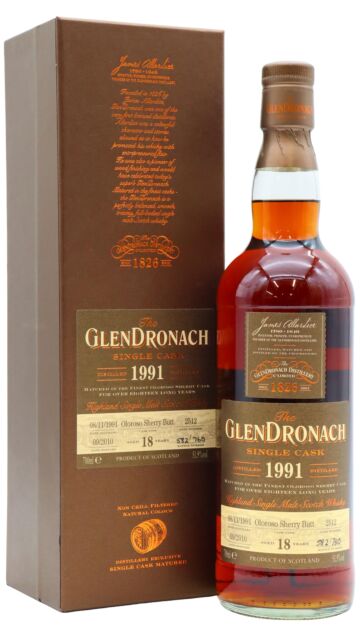 Glendronach - Batch 3 Single Oloroso Sherry Cask #2512 1991 18 year old Whisky