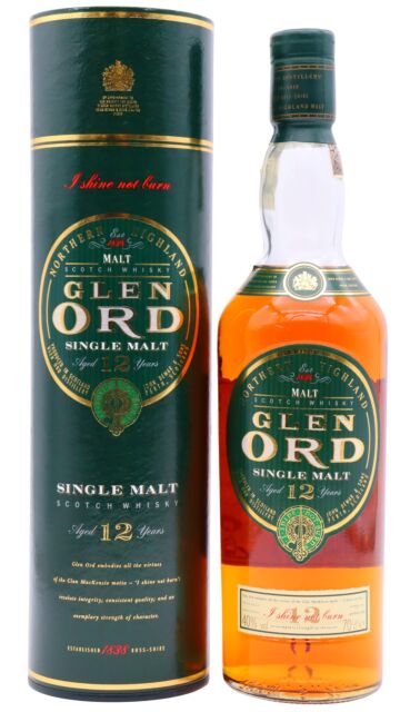 Glen Ord - Northern Highland Single Malt Scotch 12 year old Whisky (1990's Bottling)