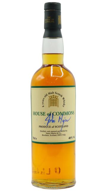 House of Commons - Signed By John Major Blended Scotch 8 year old Whisky