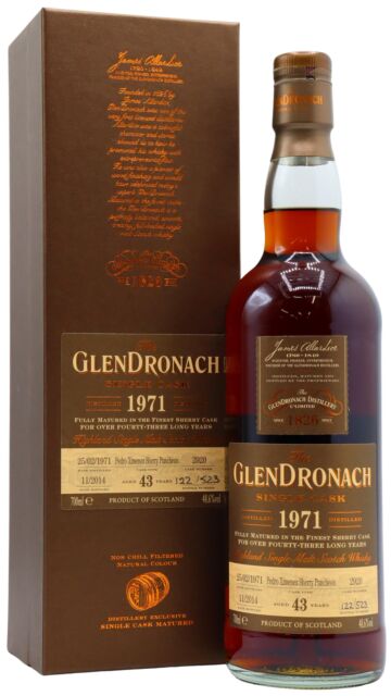 Glendronach - Batch 11 Single Pedro Ximenez Sherry Cask #2920 1971 43 year old Whisky