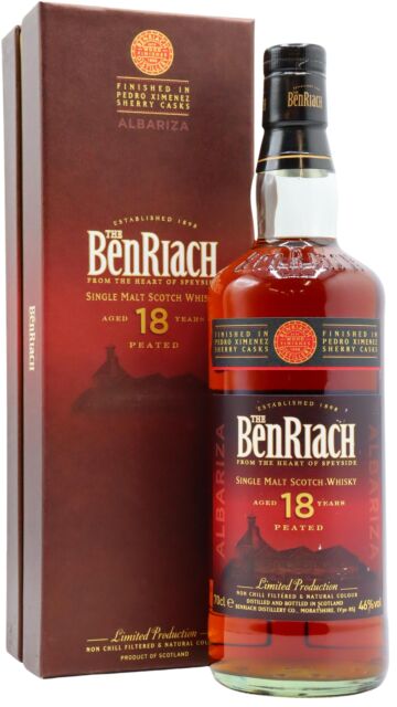 Benriach - Albariza Peated Sherry Cask Finish Single Malt Scotch 18 year old Whisky