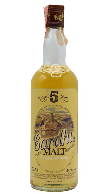 Cardhu - Pure Highland Malt 5 year old Whisky (1980's Bottling)
