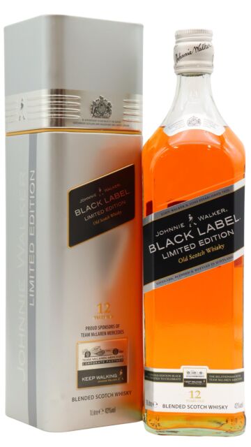 Johnnie Walker - Black Label Vodafone McLaren Mercedes F1 Team 2006 Edition Blended Scotch 12 year old Whisky (1 Litre)