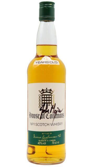 House of Commons - Signed By John Major Blended Scotch 12 year old Whisky