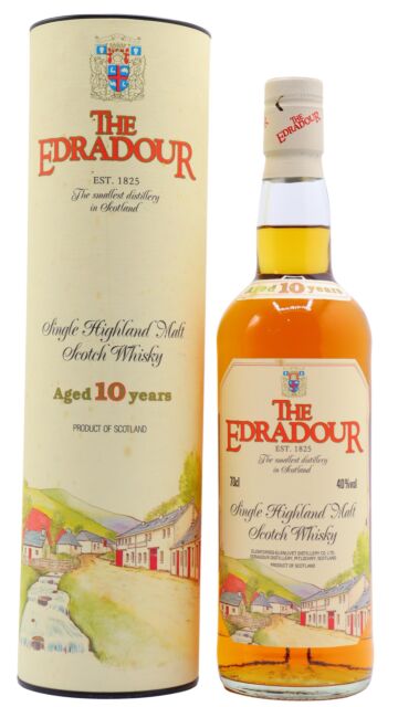 Edradour - Single Highland Malt Scotch 10 year old Whisky (1990's Bottling)