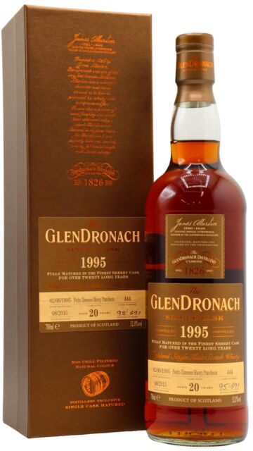 Glendronach - Batch 12 Single Pedro Ximenez Sherry Cask #444 1995 20 year old Whisky