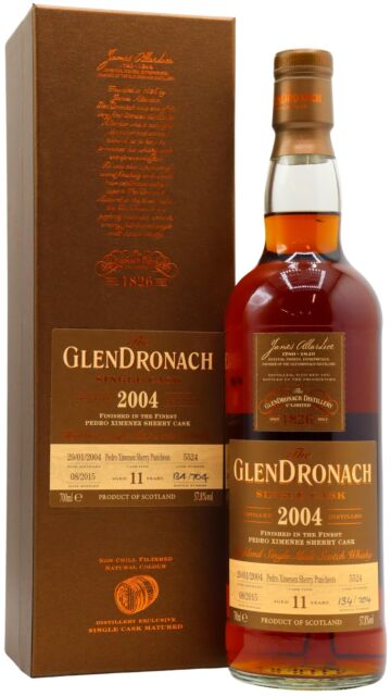 Glendronach - Batch 12 Single Pedro Ximenez Sherry Cask #5524 2004 11 year old Whisky