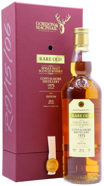 Convalmore (silent) - Gordon & MacPhail Rare Old Single Malt Scotch 1975 40 year old Whisky