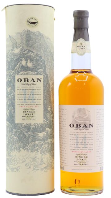 Oban - Highland Single Malt 14 year old Whisky (Old Bottling) (1 Litre)