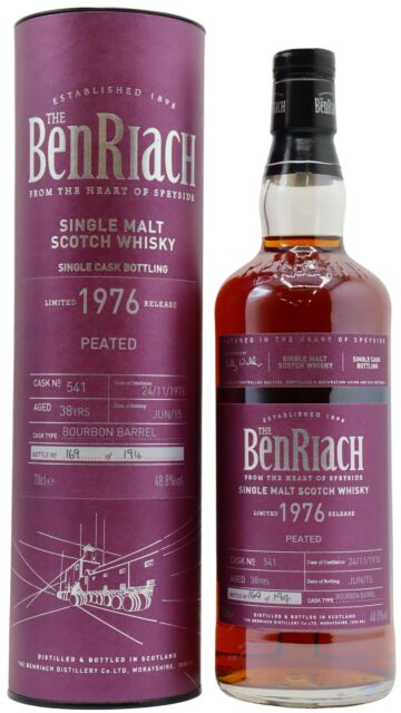 Benriach - Single Cask #541 1976 38 year old Whisky