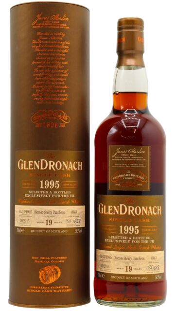 Glendronach - Single Oloroso Sherry Cask #4943 1995 19 year old Whisky (UK Exclusive)