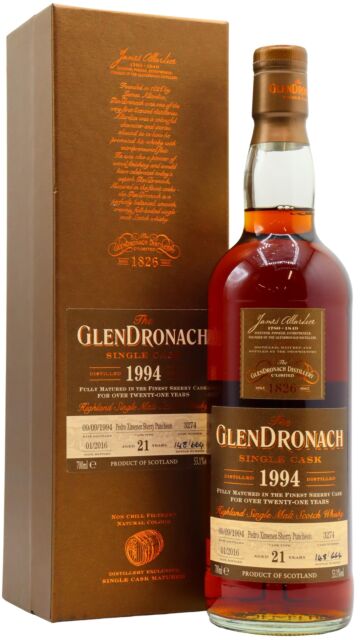 Glendronach - Batch 13 Single Pedro Ximenez Cask #3274 1994 21 year old Whisky