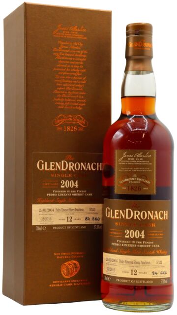 Glendronach - Batch 13 Single Pedro Ximenez Sherry Cask #5521 2004 12 year old Whisky