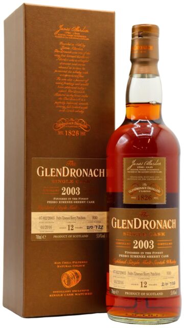 Glendronach - Batch 13 Single Pedro Ximenez Sherry Cask #930 2003 12 year old Whisky