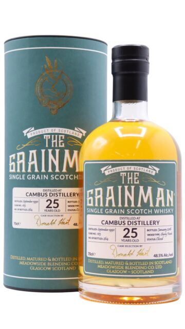 Cambus (silent) - The Grainman Single Grain Cask #103 1990 25 year old Whisky
