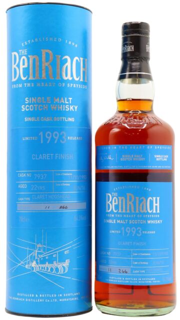 Benriach - Claret Finish Single Cask #7937 1993 22 year old Whisky
