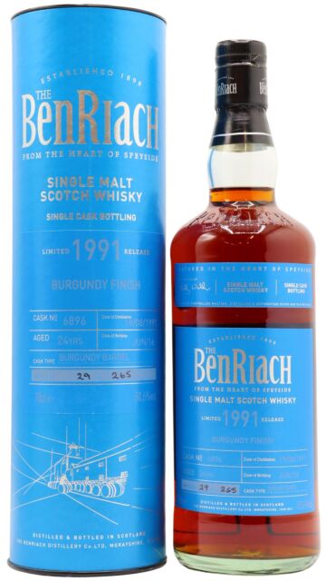 Benriach - Burgundy Finish Single Cask #6896 1991 24 year old Whisky