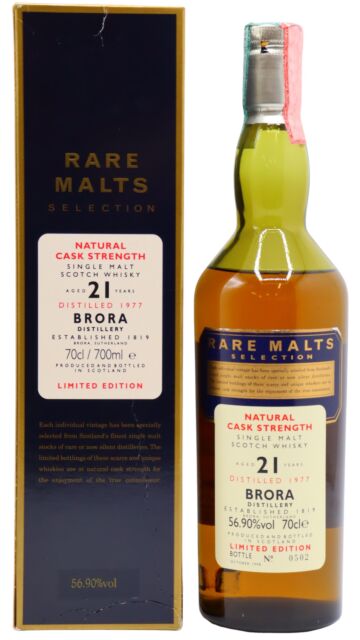 Brora (silent) - Rare Malts Selection Single Malt Scotch 1977 21 year old Whisky