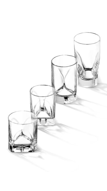 Enzo Mari - Conversazione Highball Glass (Quad Pack)