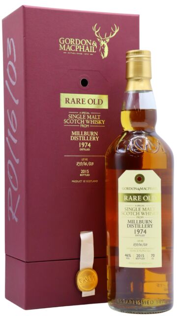 Millburn (silent) - Gordon & MacPhail Rare Old Single Malt Scotch 1974 40 year old Whisky