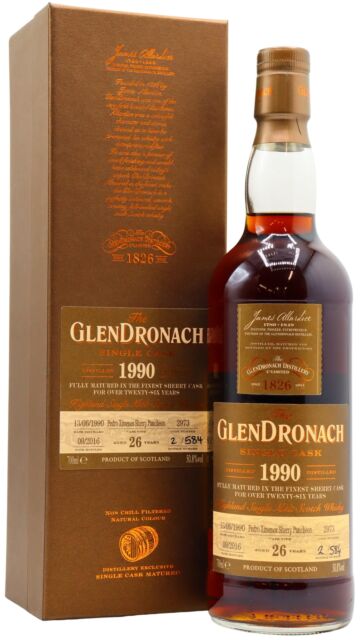 Glendronach - Batch 14 Single Pedro Ximenez Sherry Cask #2973 1990 26 year old Whisky