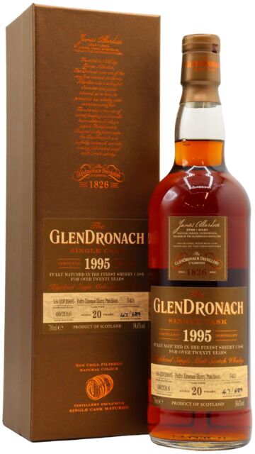 Glendronach - Batch 14 Single Pedro Ximenez Sherry Cask #543 1995 20 year old Whisky