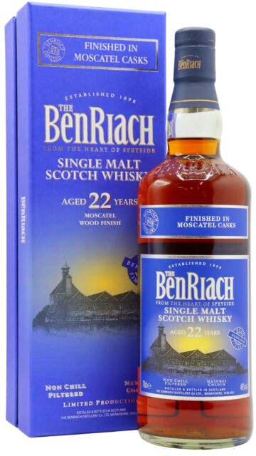 Benriach - Moscatel Cask Finish Single Malt Scotch 22 year old Whisky