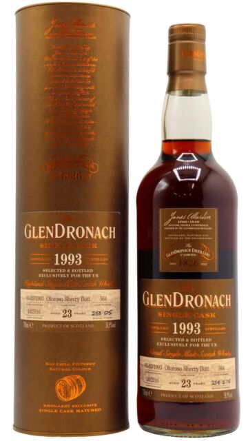 Glendronach - Single Oloroso Sherry Cask #564 1993 23 year old Whisky (UK Exclusive)
