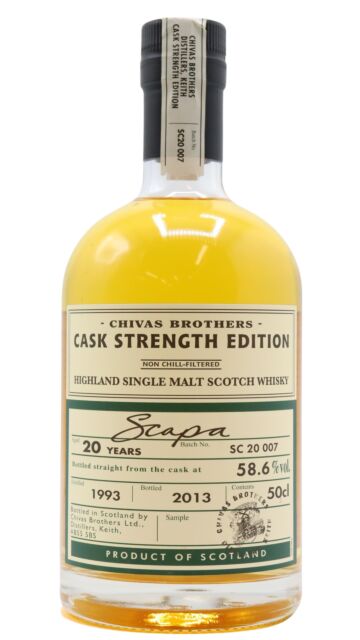 Scapa - Chivas Brothers Cask Strength Edition Single Malt Scotch 1993 20 year old Whisky