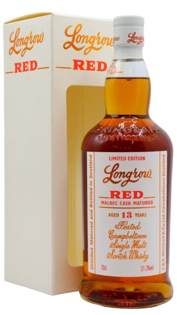 Longrow - 2017 Release Red Malbec Cask Matured Campbeltown Single Malt Scotch 13 year old Whisky