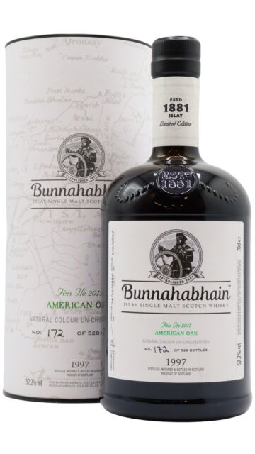 Bunnahabhain - Feis Ile 2017 - American Oak Islay Single Malt Scotch 1997 20 year old Whisky