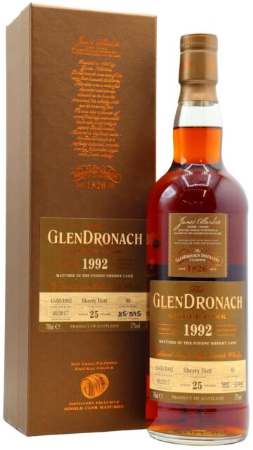 Glendronach - Batch 15 Single Sherry Cask #89 1992 25 year old Whisky