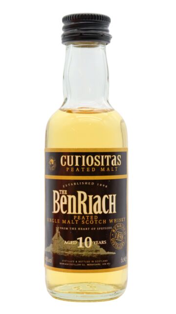 Benriach - Curiositas Peated Single Malt 10 year old Whisky Miniature