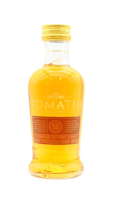 Tomatin - Highland Single Malt Scotch 18 year old Whisky Miniature