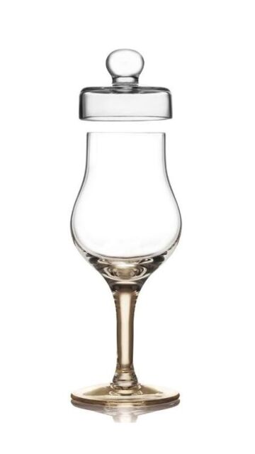 Amber - Whisky Tasting Glass With Lid (Gold Version)