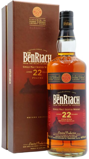 Benriach - Albariza Peated Pedro Ximenez Sherry Finish 2nd Edition Single Malt Scotch 22 year old Whisky