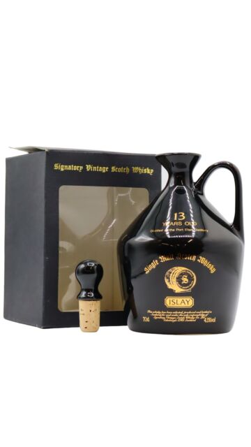 Port Ellen (silent) - Signatory Vintage Ceramic Decanter Islay Single Malt Scotch 13 year old Whisky