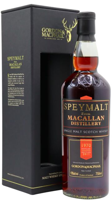 The Macallan - Speymalt Single Malt Scotch 1970 40 year old Whisky