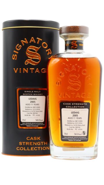 Ledaig - Signatory Vintage Cask Strength Collection Single Cask #900160 2005 11 year old Whisky