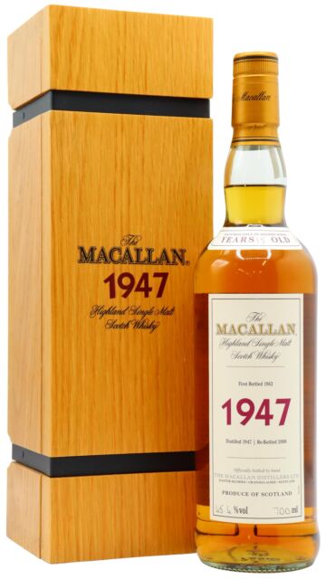 The Macallan - Fine & Rare Single Malt Scotch 1947 15 year old Whisky