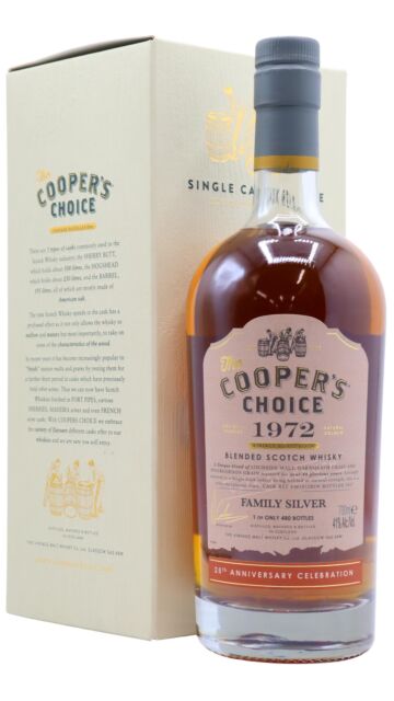 Lochside (silent) - Cooper's Choice - Family Silver 25th Anniversary 1972 44 year old Whisky