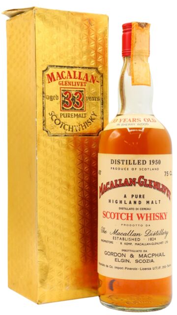 The Macallan - Pure Highland Malt Scotch 1950 33 year old Whisky