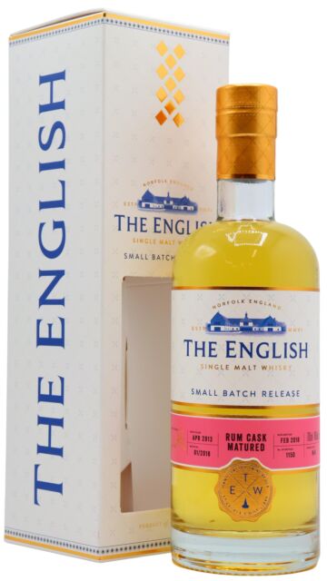 The English - Small Batch Rum Cask Single Malt 2013 4 year old Whisky