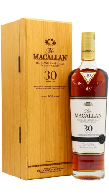 The Macallan - 2018 Release Sherry Oak Highland Single Malt Scotch 30 year old Whisky