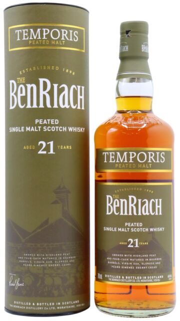 Benriach - Temporis Peated Single Malt Scotch 21 year old Whisky